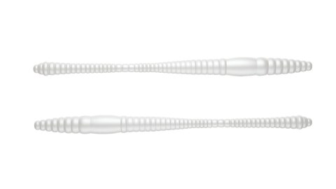 Libra Lures Dying Worm 80mm 004 Silver Peaarl