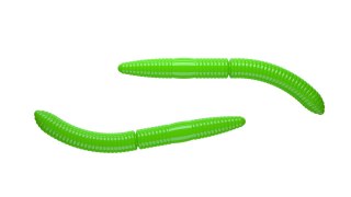 Libra Lures Fatty D'Worm 65mm 026 Hot Green Ser
