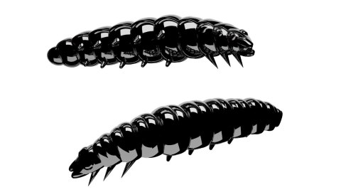 Libra Lures Larva 45mm 040 Black Kryl