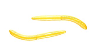 Libra Lures Fatty D'Worm 65mm 007 Yellow Kryl