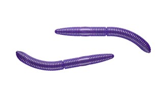Libra Lures Fatty D'Worm 65mm 020 Purple With Kryl