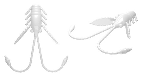 Libra Lures Pro Nymph 18mm 001 White Ser