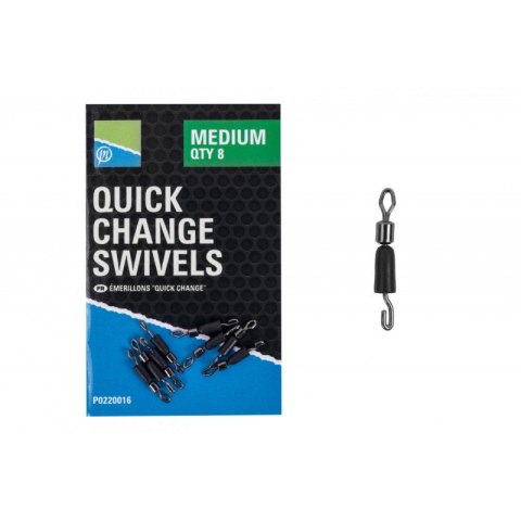 Preston Łącznik Quick Change Swivels 8szt Medium