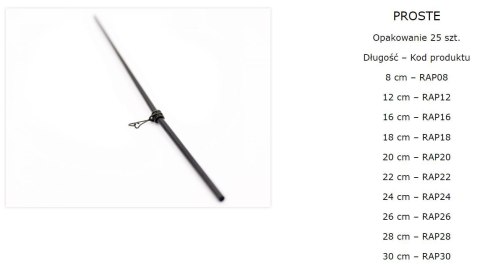 Assan Rurka Antysplątaniowa Prosta 20cm 25szt