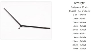 Assan Rurka Antysplątaniowa Wygięta 28cm 25szt