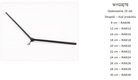 Assan Rurka Antysplątaniowa Wygięta 28cm 25szt