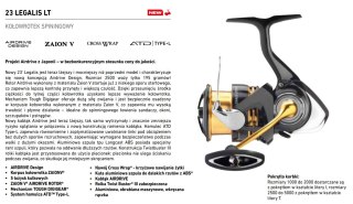 Daiwa Kołowrotek Legalis 23 LT3000 CXH(U)