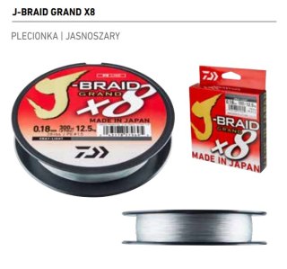 Daiwa Plec.J-Braid Grand X8 Gray-Light 0,22 135m