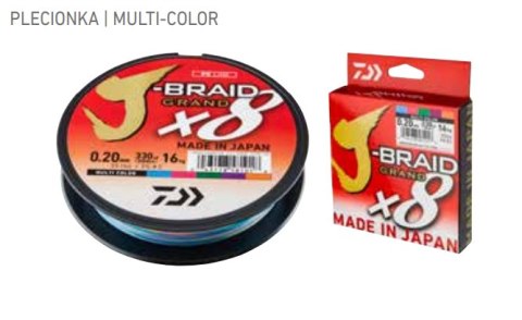 Daiwa Plec.J-Braid Grand X8 Multicolor 0,13 150m