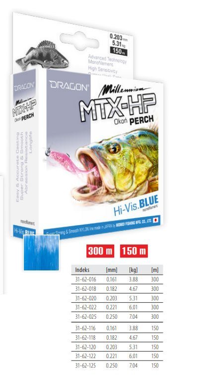 Dragon Żyłka MTX-HP Milenium Okoń 0.203mm 150m