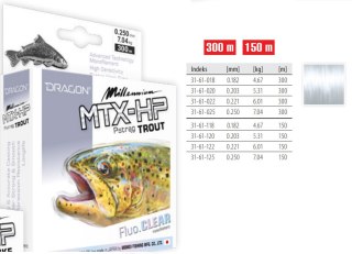 Dragon Żyłka MTX-HP Milenium Pstrąg 0.182mm 300m