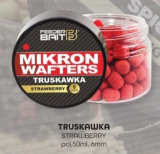 Feeder Bait Mikron Wafters Truskawka 6mm