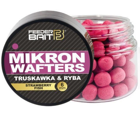 Feeder Bait Mikron Wafters Truskawka Ryba 6mm