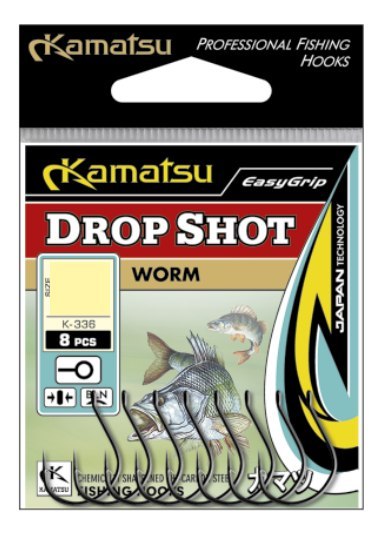 Kamatsu Haki Worm Drop Shot K-336 1/0 BLNO