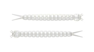 Libra Lures Slight Worm 38mm 004 Silver Pearl Kryl