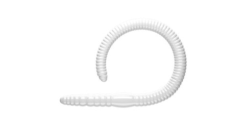 Libra Lures Flex Worm 95mm 001 White Ser