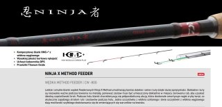 Daiwa Wędka Ninja X Meyhod Feeder 3,6m 80g