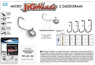Kamatsu Główka Jigowa Micro Specjalist 1-3 op 3szt