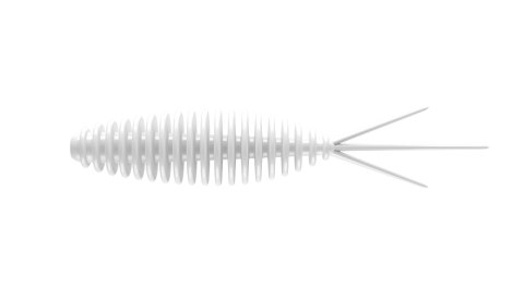 Libra Lures Turbo Worm 56mm 001 White Garlic