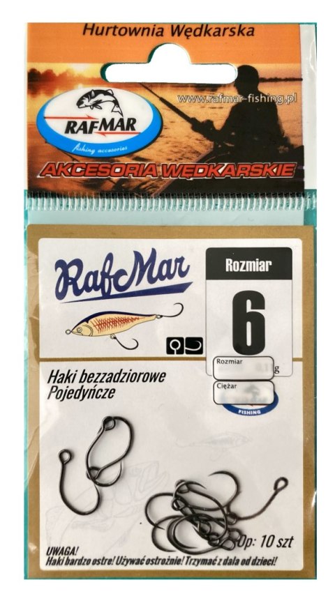 Raf Mar Haczyk do Woblera nr 6 (10szt)
