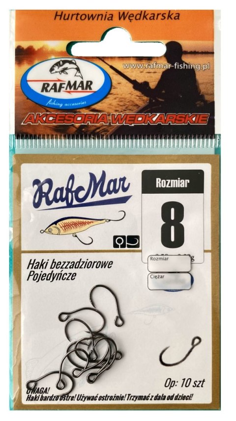 Raf Mar Haczyk do Woblera nr 8 (10szt)