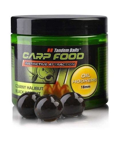 Tandem Baits Oil Hookes 18MM/120g Czarny Halibut